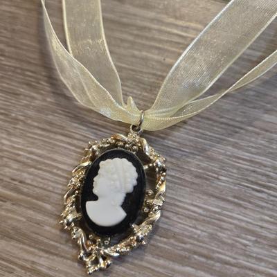 Cameo and Faux Pearl Necklaces