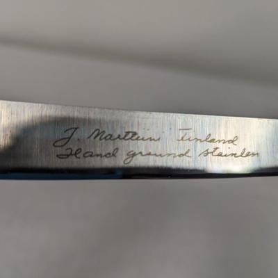 J. MARTTIINI Hand Ground Stainless Fixed Blade Cutlery Finland Leather Sheath