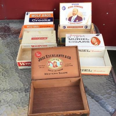 Five Cigar Boxes