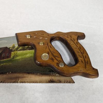Hand Painted Saw