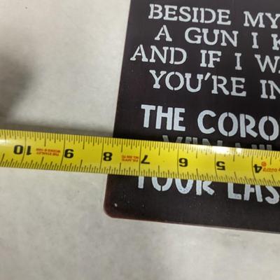Now I Lay Me Down To Sleep Metal Sign
