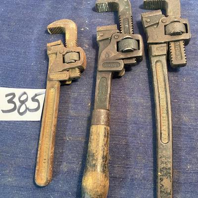 Vintage Pipe Wrench Lot
