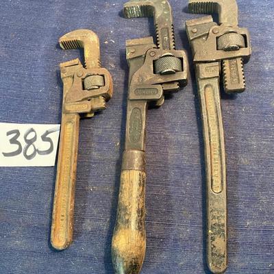 Vintage Pipe Wrench Lot