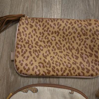 (4) Animal Print Cosmetic Bags