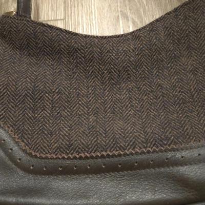 The Limited Tweed & Leather Purse