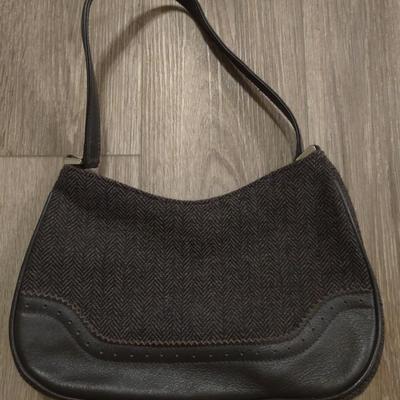 The Limited Tweed & Leather Purse