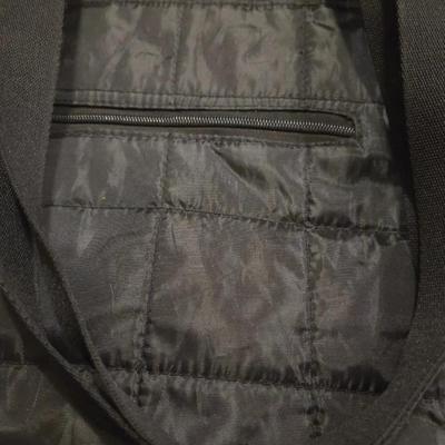 Light Puffer Black Tote or Large Handbag