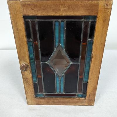 Stained Glass Wall Cabinet
