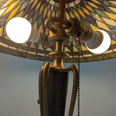 Vintage Quoizel Stained Glass Lamp