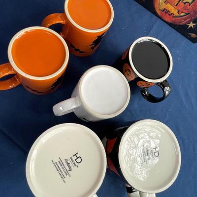 Box of Halloween mugs