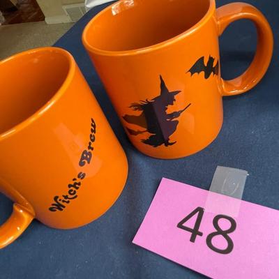 Box of Halloween mugs