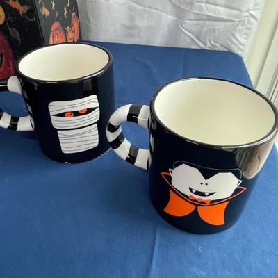 Box of Halloween mugs