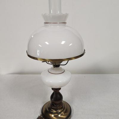 Hand Painted Electric Hurricane Table Lamp