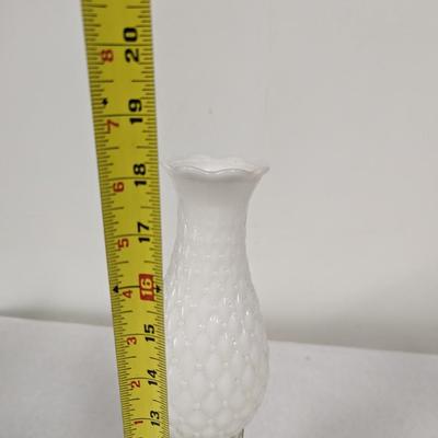 Milk Glass Electric Oil Lamp Style
