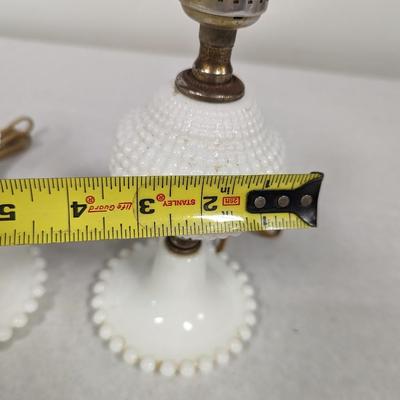 Pair Of Electric Oil Lamp Style Lamps