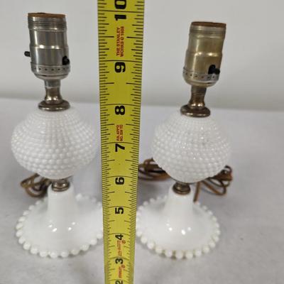 Pair Of Electric Oil Lamp Style Lamps