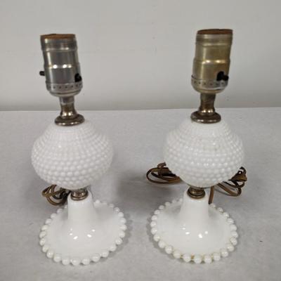 Pair Of Electric Oil Lamp Style Lamps