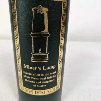 Vintage Miner's Lamp British Coal Mining Company Wales UK With Box