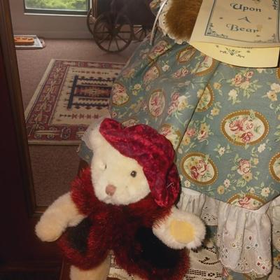 LARGE ONCE UPON A BEAR "CAMEO" AND SMALL BEAR "NATASHA"