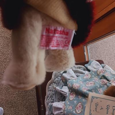 LARGE ONCE UPON A BEAR "CAMEO" AND SMALL BEAR "NATASHA"
