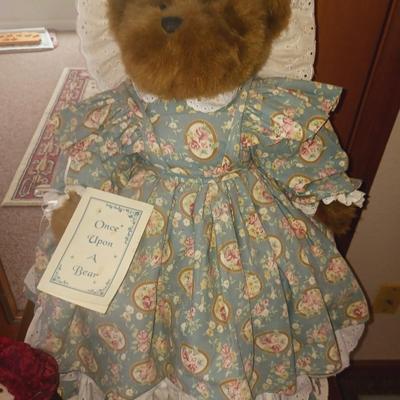 LARGE ONCE UPON A BEAR "CAMEO" AND SMALL BEAR "NATASHA"
