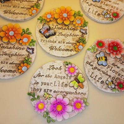 STEPPING STONES WITH WORDS