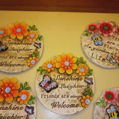 STEPPING STONES WITH WORDS