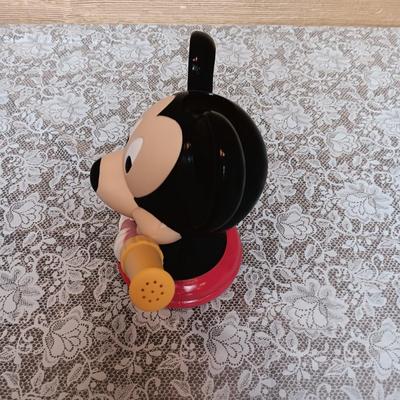 DISNEY MICKEY MOUSE COIN BANK AND WATERING CAN