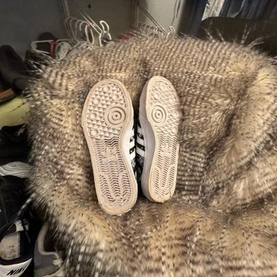 Adidas black and gray size 6