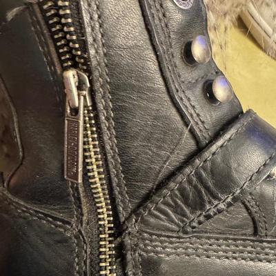 HARLEY DAVIDSONS WOMENS TURBULENT BLACK LEATHER motorcycle boots size6