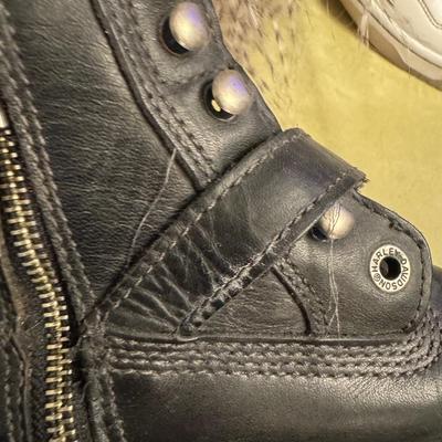 HARLEY DAVIDSONS WOMENS TURBULENT BLACK LEATHER motorcycle boots size6