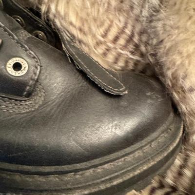 HARLEY DAVIDSONS WOMENS TURBULENT BLACK LEATHER motorcycle boots size6