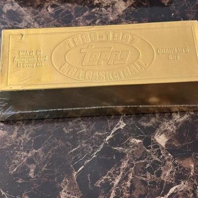 1996-97 TOPPS BASKETBALL FACTORY SEALED GOLD BAR-COMPLETE SET-KOBE RC+AUTO LOOK!