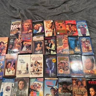 Lot of 30 VHS MOVIE TAPES SOME ALL SEALED ALL IN EXCELLENT SHAPE