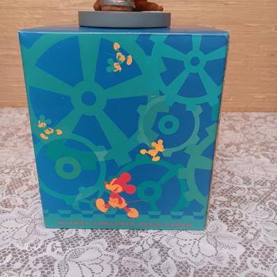 WALT DISNEY MICKEY SORCERER RESIN CLOCK AND 2 GLASSES