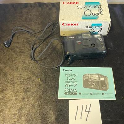 Cannon Sure Shot Owl Camera