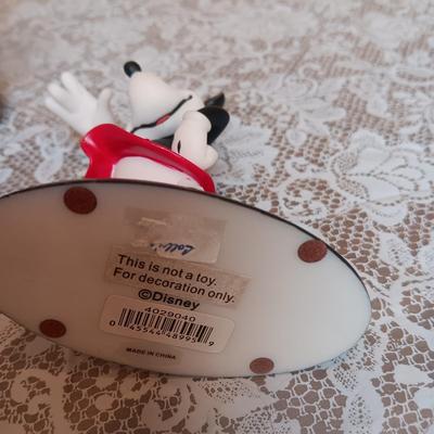 DISNEY MICKEY MOUSE BOBBLEHEAD AND 2 FIGURINES