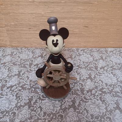 DISNEY MICKEY MOUSE BOBBLEHEAD AND 2 FIGURINES