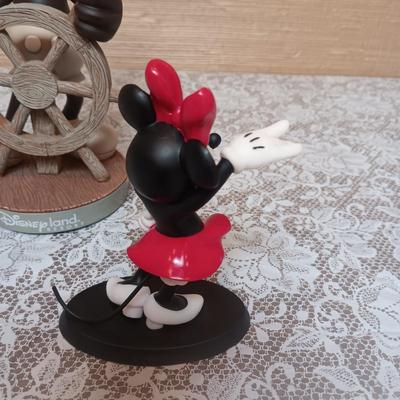 DISNEY MICKEY MOUSE BOBBLEHEAD AND 2 FIGURINES