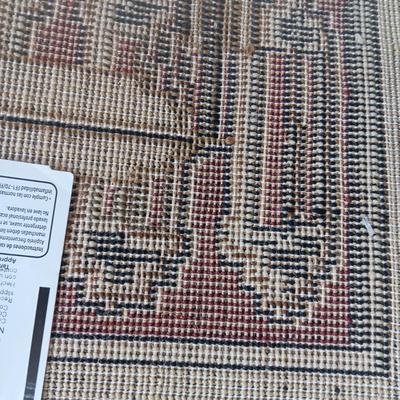 NORTHFORK AREA RUG, 2 RUBBER BACK MOOSE RUGS AND A HALL RUNNER RUG