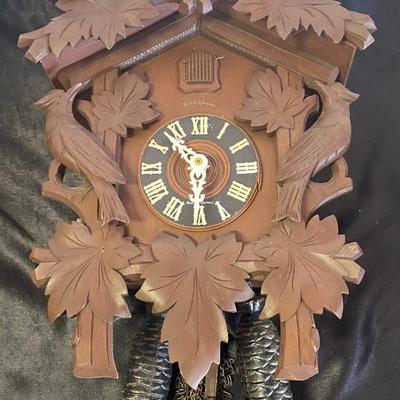Vintage Black Forest Heco 8 Day Clock