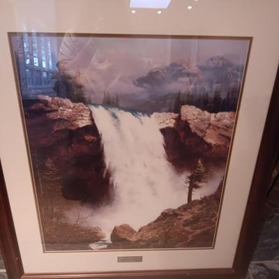 "THE POWER OF THE MAJESTIC" BY THOMAS KINKADE WITH CERTIFICATE