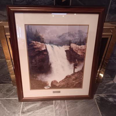 "THE POWER OF THE MAJESTIC" BY THOMAS KINKADE WITH CERTIFICATE