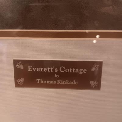 'EVERETT'S COTTAGE" BY THOMAS KINKADE WITH CERTIFICATE