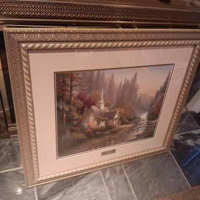 "AMBER AFTERNOON" & "THE FOREST CHAPEL" BOTH BY THOMAS KINKADE