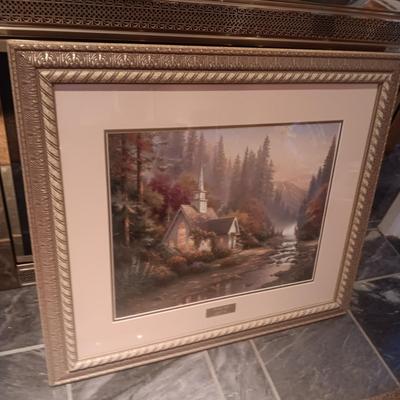 "AMBER AFTERNOON" & "THE FOREST CHAPEL" BOTH BY THOMAS KINKADE