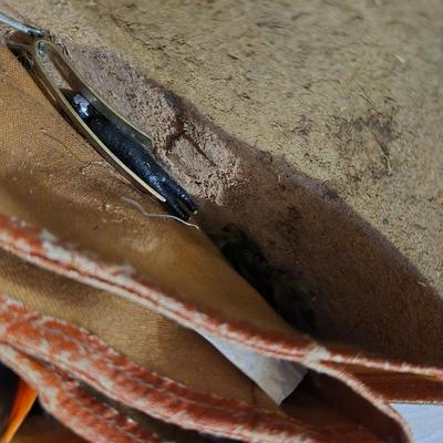 A large Amount of Fly Lures and Leather Carrier