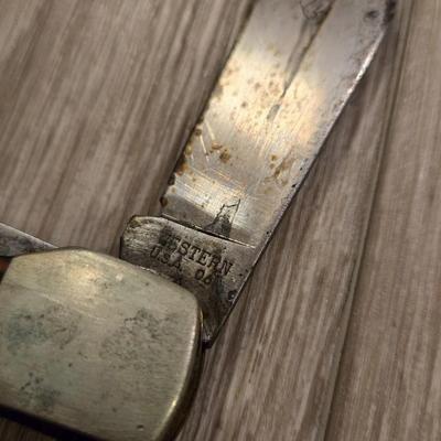 WESTERN 2 Blade Hunting Pocket Knife