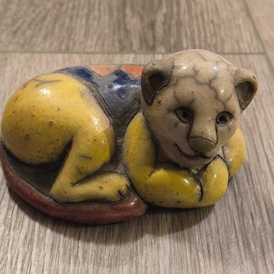 Ceramic Raku Lion