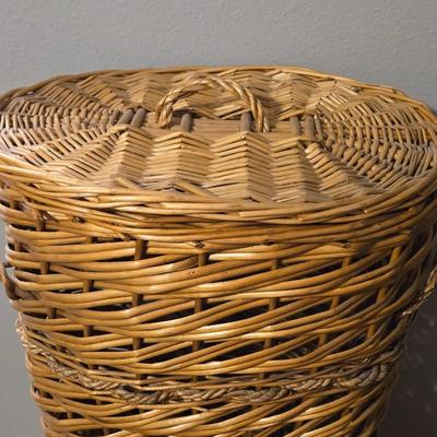 Basket with Handles & Lid #1